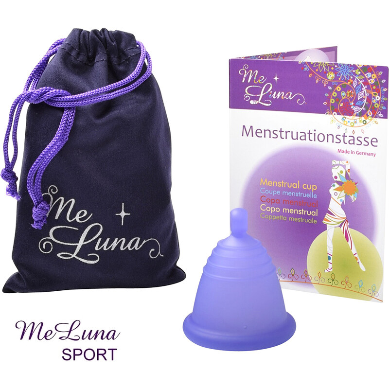 Menstruační kalíšek Me Luna Sport XL Shorty s kuličkou violet (MELU116)