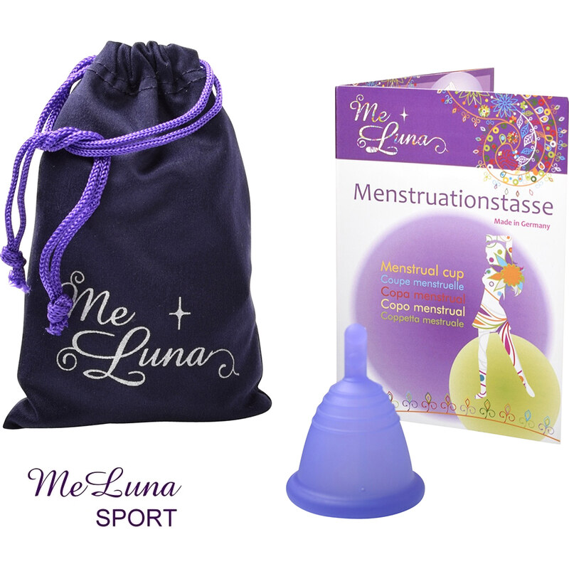Menstruační kalíšek Me Luna Sport S Shorty se stopkou violet (MELU121)