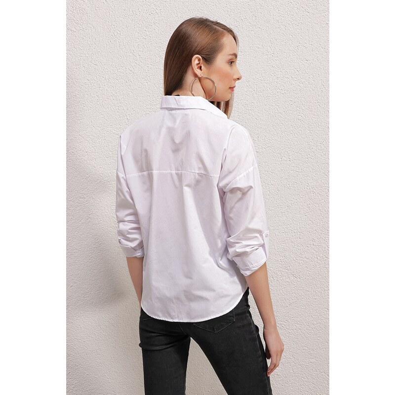 Bigdart 20147 Embroidered Shirt - White