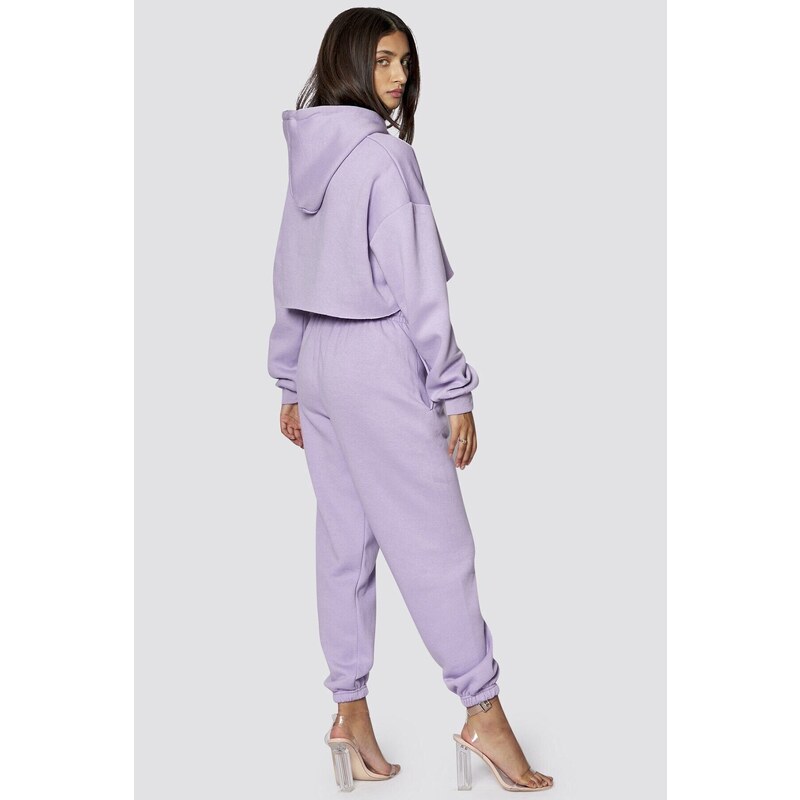 Madmext Mad Girls Lilac Women's Hooded Tracksuit Set Mg467