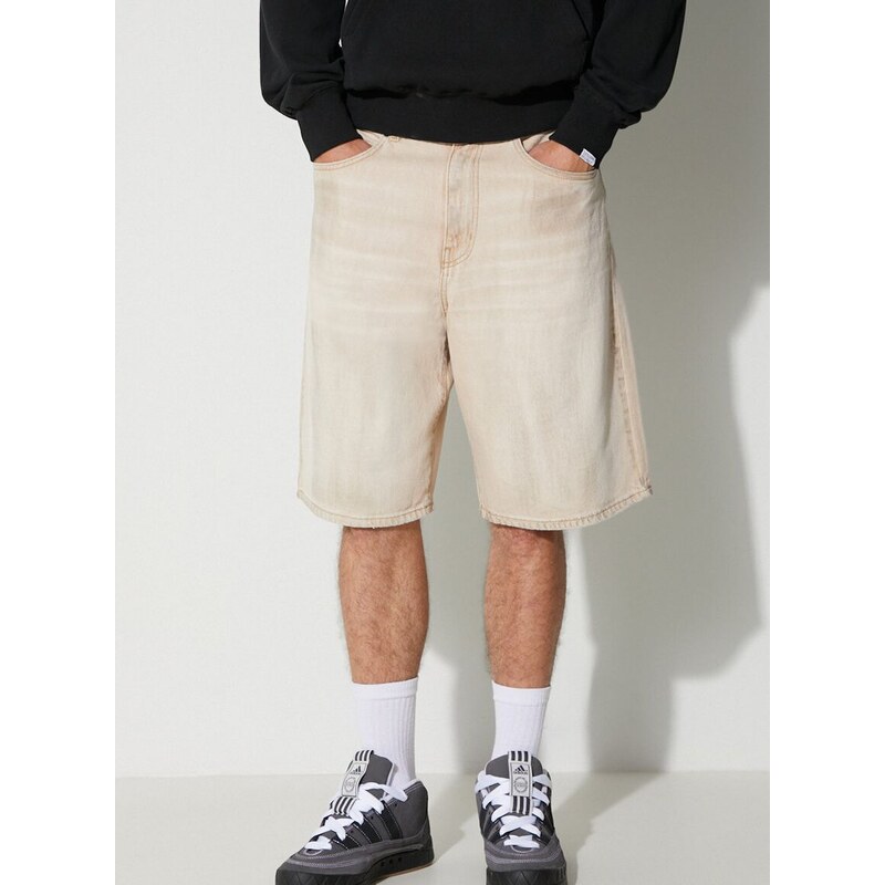 Guess U.S.A. Bavlněné šortky Guess Guess Vintage Denim Shorts M3GU50D4RU0 TNMT béžová barva