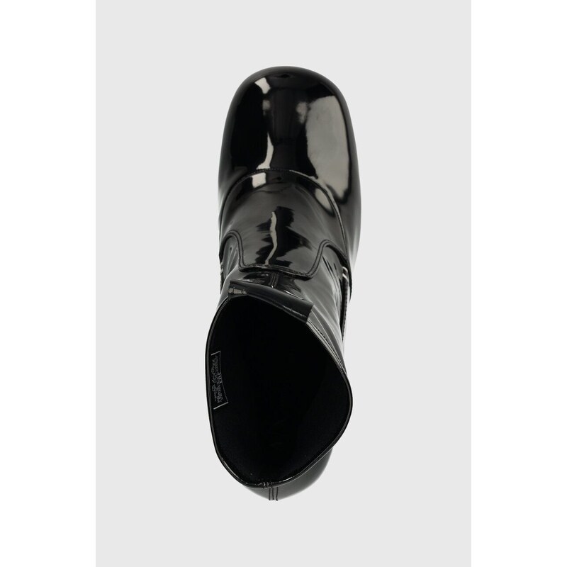 Nízké kozačky Armani Exchange dámské, černá barva, na podpatku, XDM013.XV753.00002