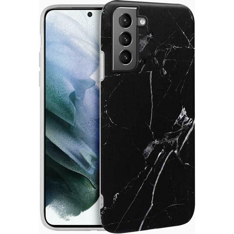 WOZINSKY Wozinsky Marble silikónové pouzdro pro Samsung Galaxy S21 Plus 5G černá