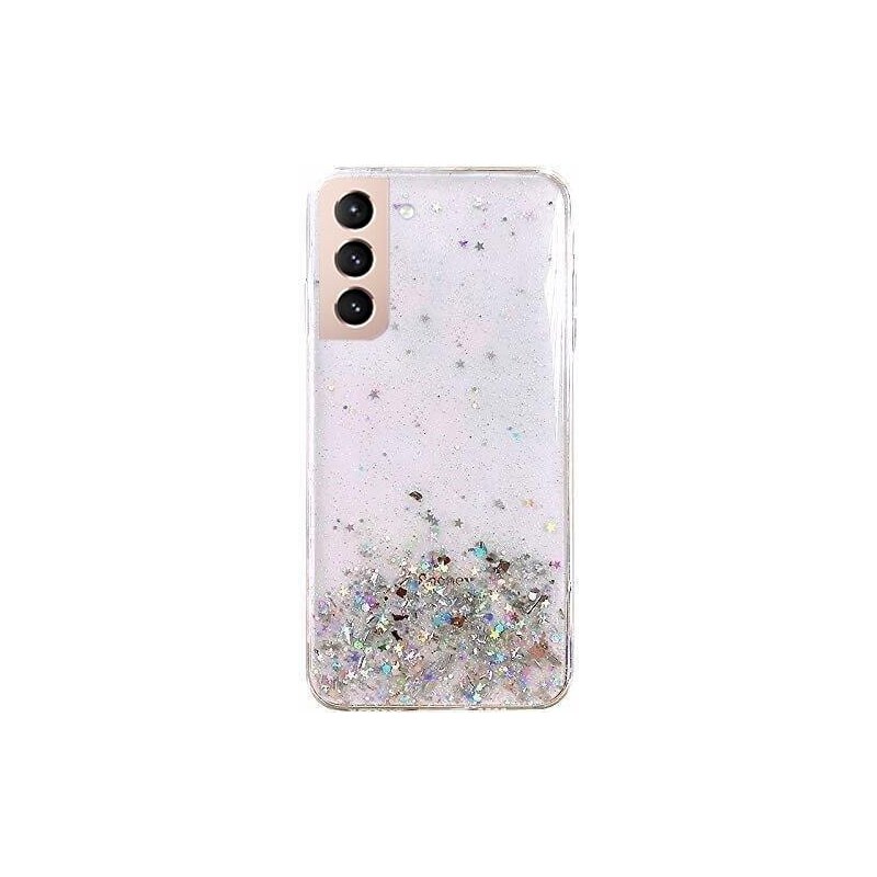 WOZINSKY Wozinsky Star Glitter silikonové pouzdro pro Samsung Galaxy S21 Plus 5G transparentní