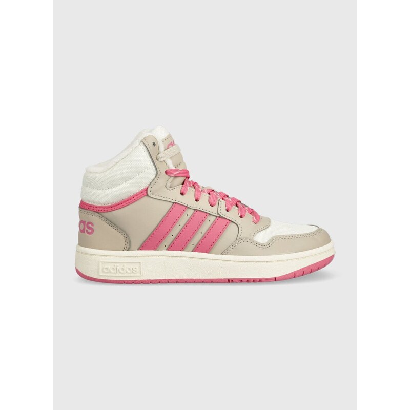 Sneakers boty adidas Originals HOOPS MID 3.0 K bílá barva