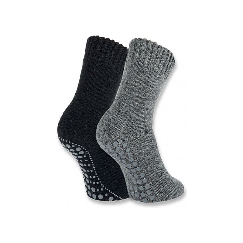 Silné domácí protiskluzové ponožky s ABS chodidlem TRENDY SOCKS 39-42