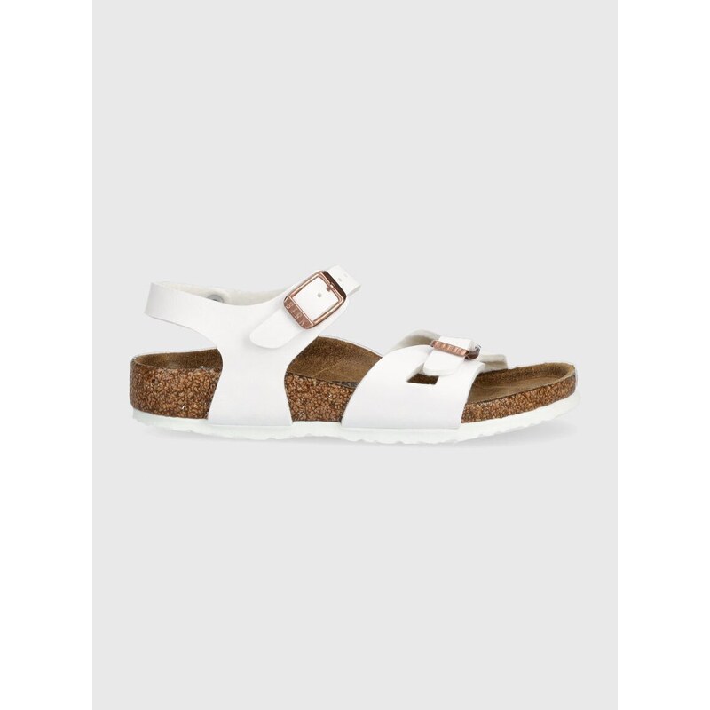 Dětské sandály Birkenstock bílá barva