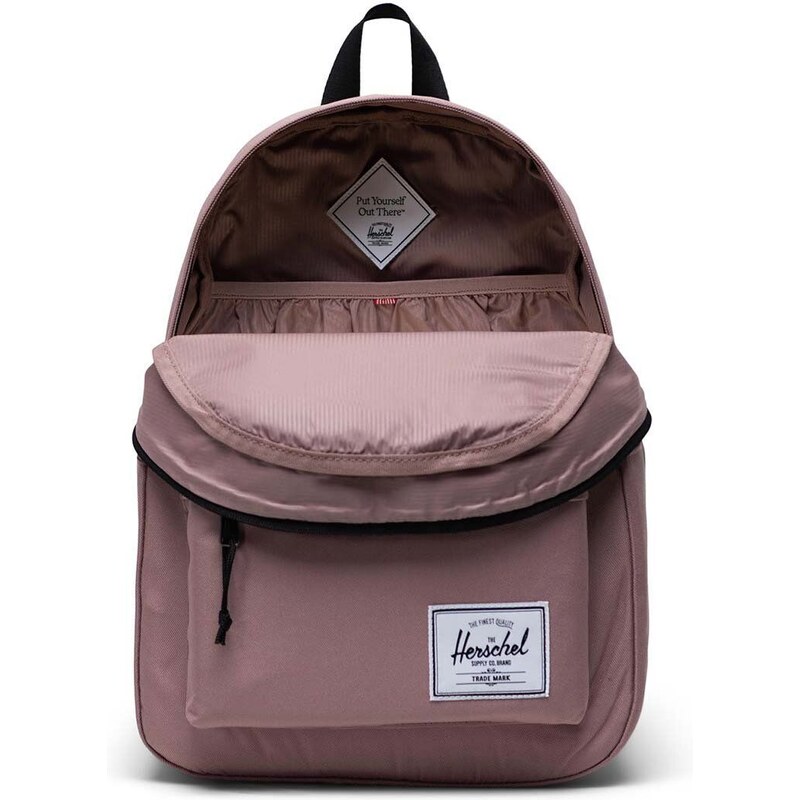 Batoh Herschel 11377-02077-OS Classic Backpack růžová barva, velký, hladký