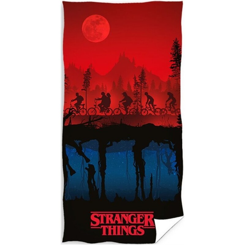 Carbotex Bavlněná osuška Stranger Things - 100% bavlna - 70 x 140 cm