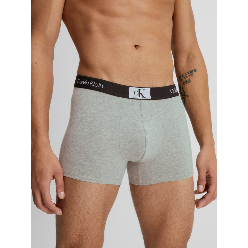 Pánské trenky Trunks CK96 000NB3403AP7A šedá - Calvin Klein