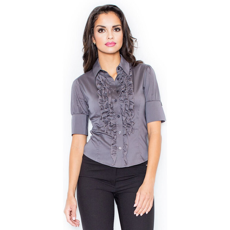 Dámská košile M025 Grey - Figl 113503501