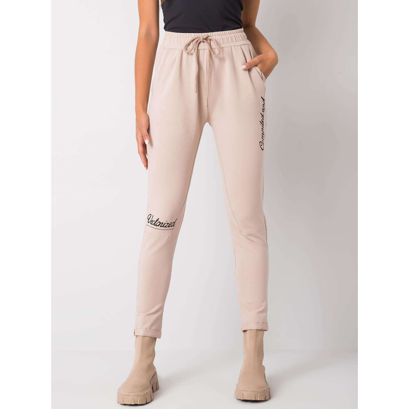 FPrice Dámské tepláky RV DR 7076.21 béžová - Fashion relevance 113550772