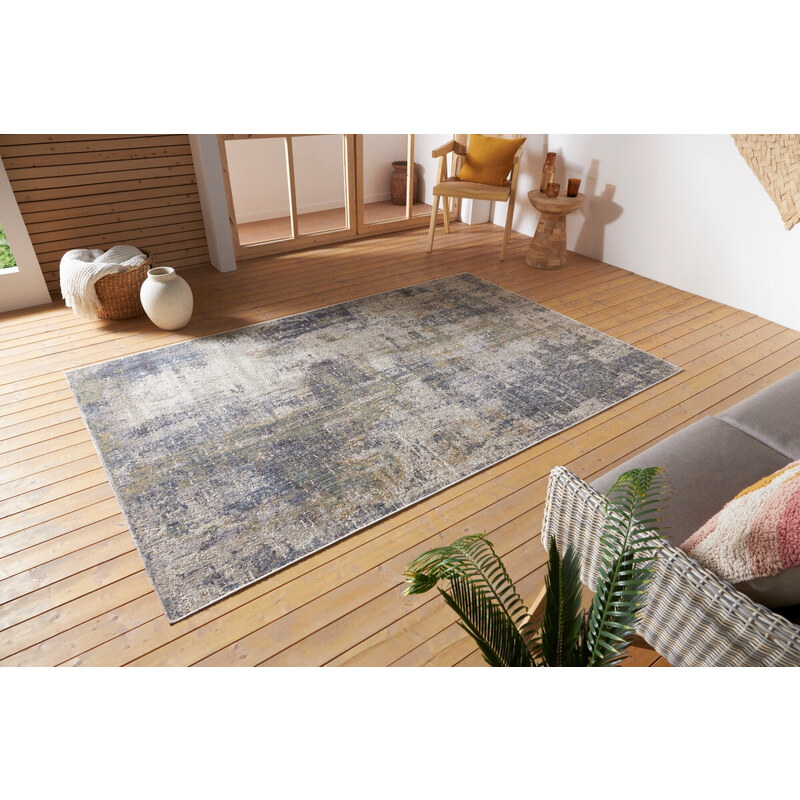 Nouristan - Hanse Home koberce Kusový koberec Cairo 105586 Gizeh Cream Blue – na ven i na doma - 120x170 cm