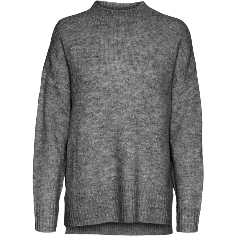 VERO MODA Svetr Lefile tmavě šedá 100599828