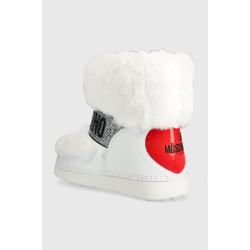 Sněhule Love Moschino SKIBOOT20 bílá barva, JA24202G0HJW0100