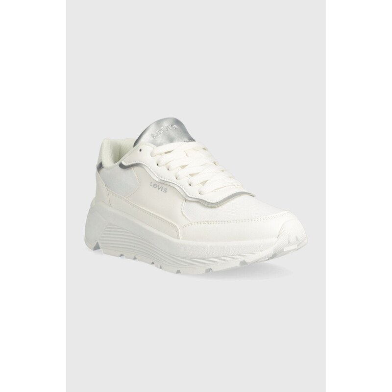 Sneakers boty Levi's WING bílá barva, 235430.50