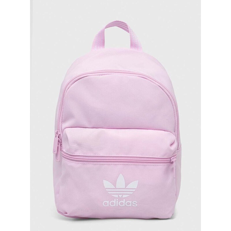 Batoh adidas Originals růžová barva, malý, s potiskem