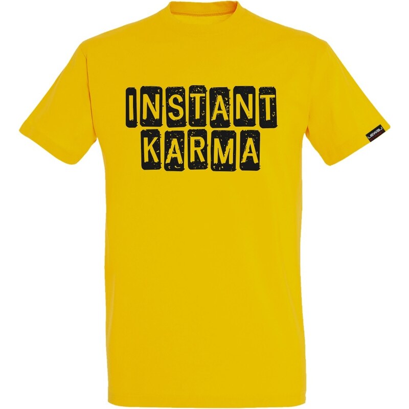Tričko LEWEL Instant Karma - žluté