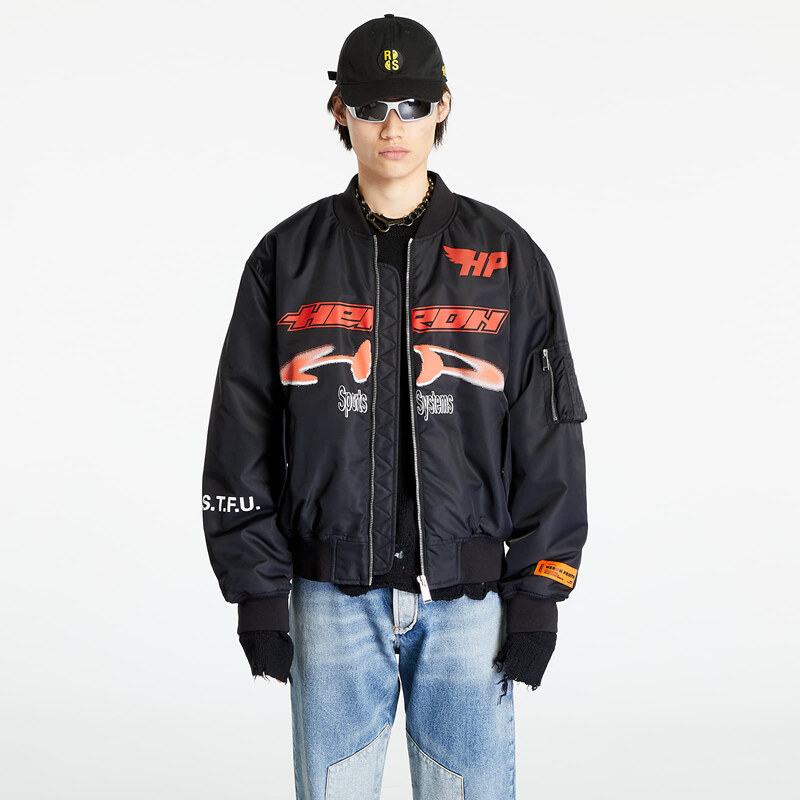 Pánský bomber HERON PRESTON Ex-Ray Nylon Bomber Black/ Red