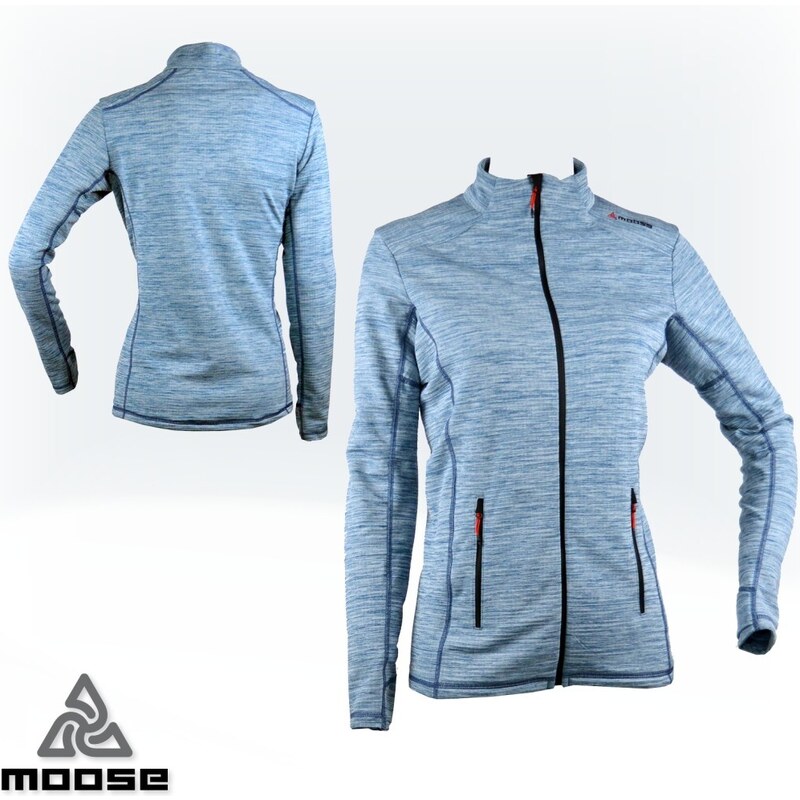DOVRE WOMEN MERINO zimní mikina na zip Moose 84766383