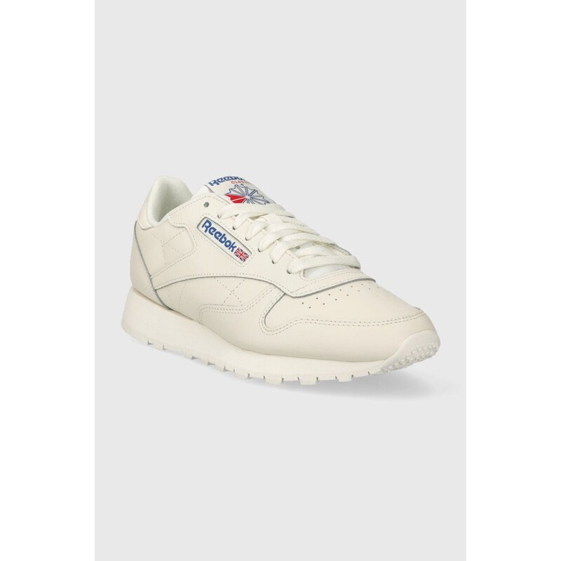 Kožené sneakers boty Reebok Classic CLASSIC LEATHER béžová barva