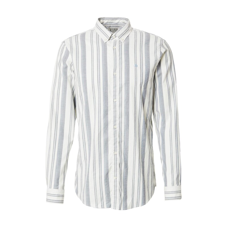 SCOTCH & SODA Košile Essential slonová kost / světlemodrá / šedá