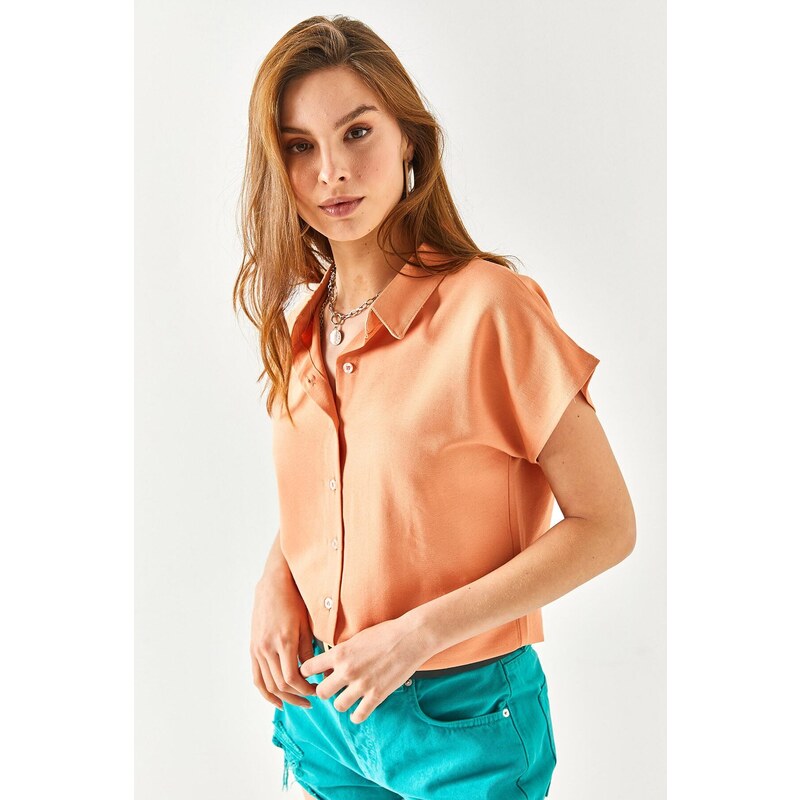 Olalook Women's Salmon Bat Viscose Shirt