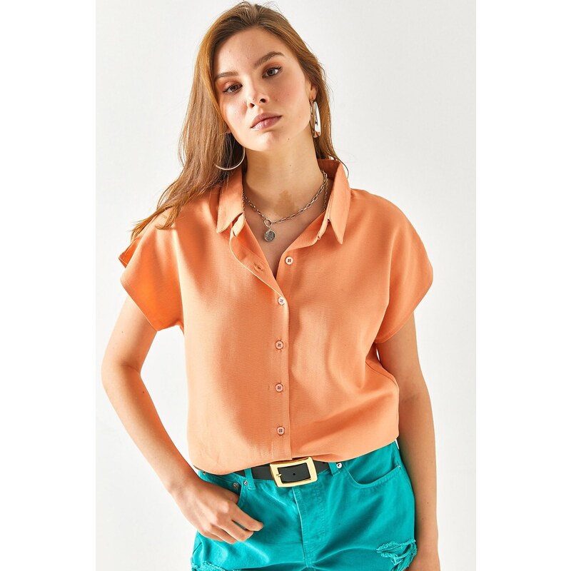 Olalook Women's Salmon Bat Viscose Shirt