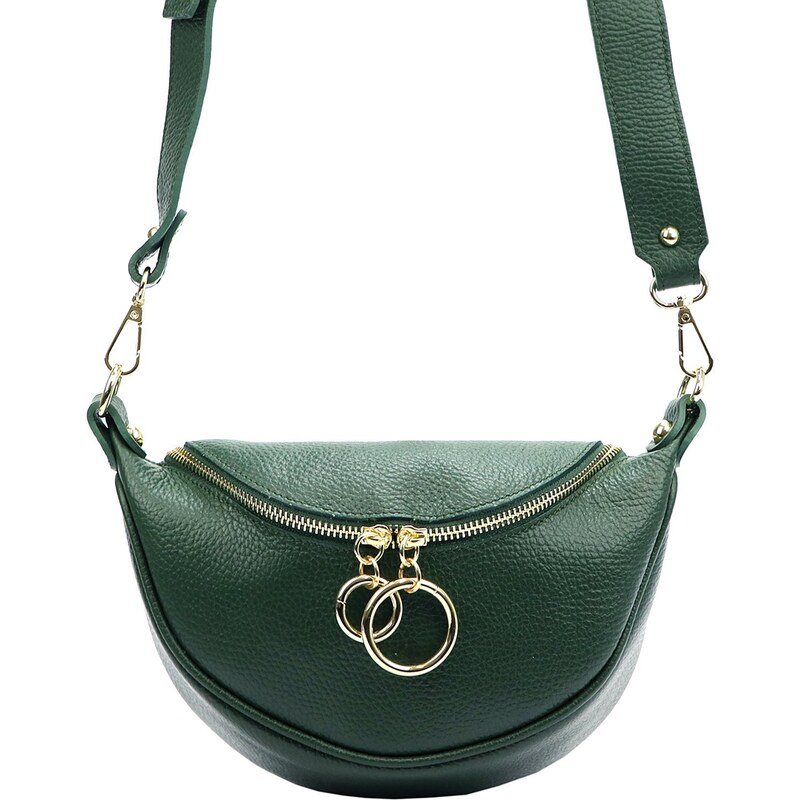 Dámská kožená crossbody kabelka Luka 20-033 tyrkysová 84780635