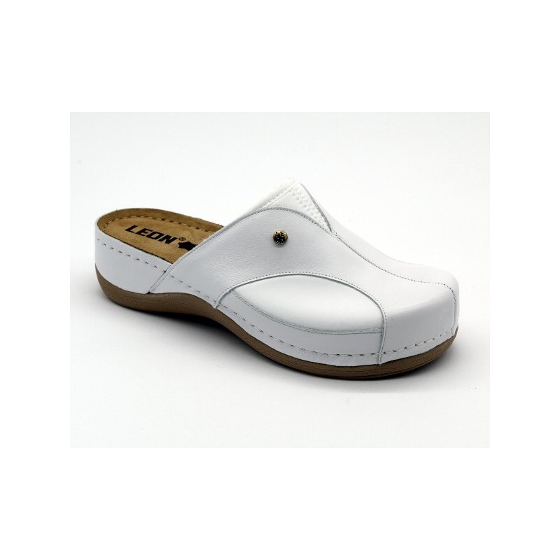 Leons Comfy 912 dámské zdravotní pantofle - Bílá