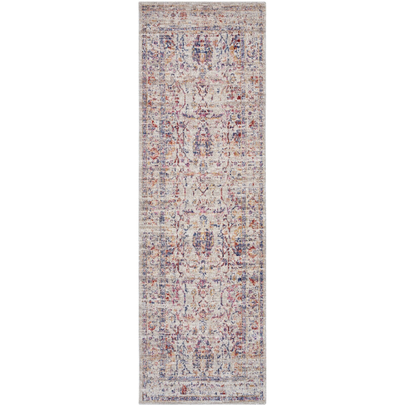 Nouristan - Hanse Home koberce Kusový koberec Cairo 105591 Luxor Cream Multicolored – na ven i na doma - 80x200 cm