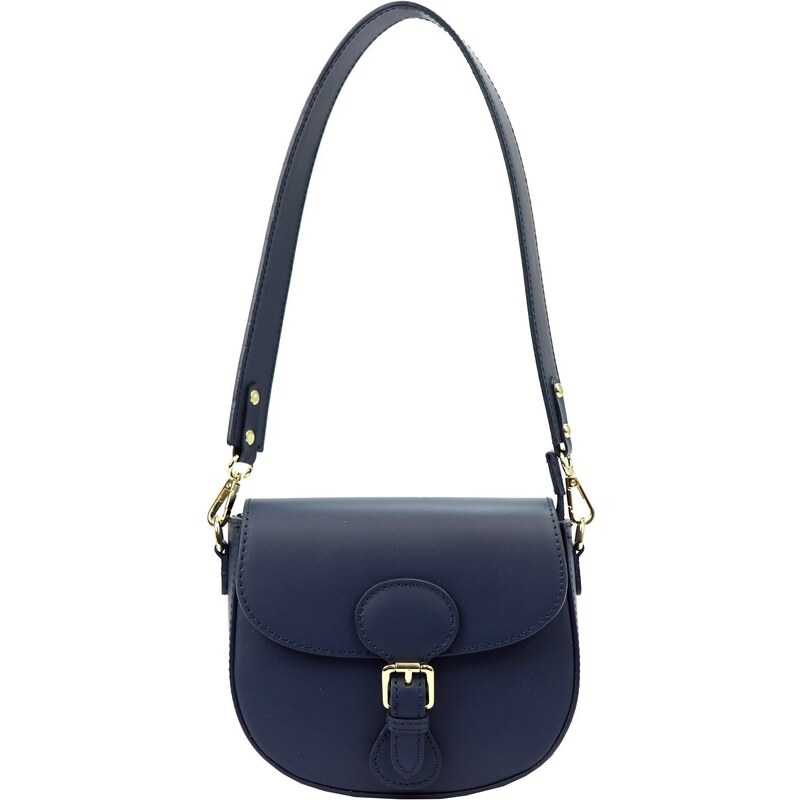 Kožená crossbody kabelka Luka 19-59-2 modrá 84788754