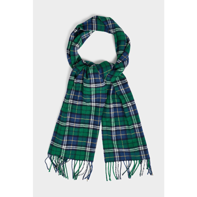 ŠÁLA GANT MULTI CHECK SCARF zelená None