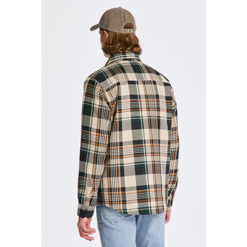 KOŠILE GANT HEAVY TWILL CHECK OVERSHIRT bílá S