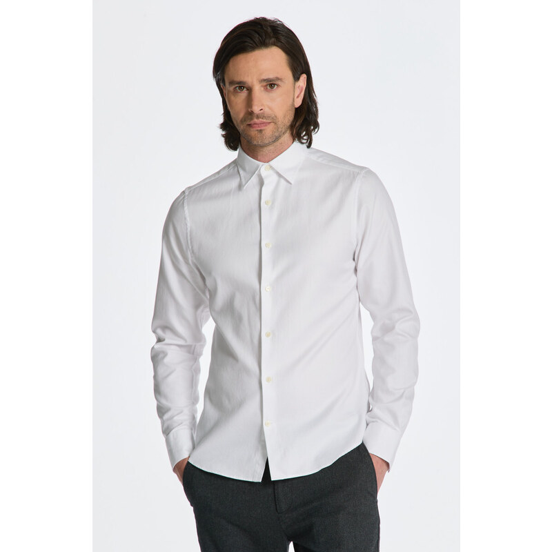 KOŠILE GANT SLIM FORMAL TWILL SHIRT bílá M