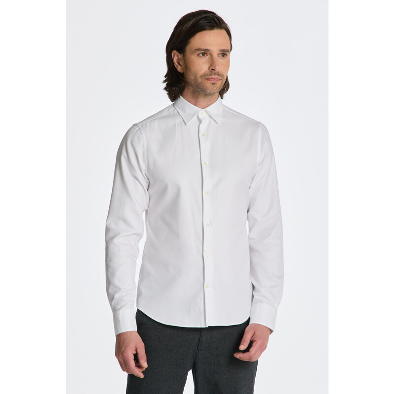 KOŠILE GANT SLIM FORMAL TWILL SHIRT bílá M