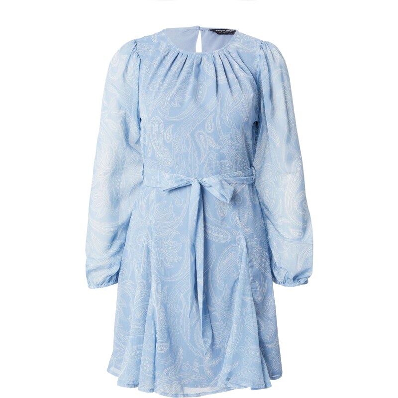 Dorothy Perkins Koktejlové šaty světlemodrá / bílá