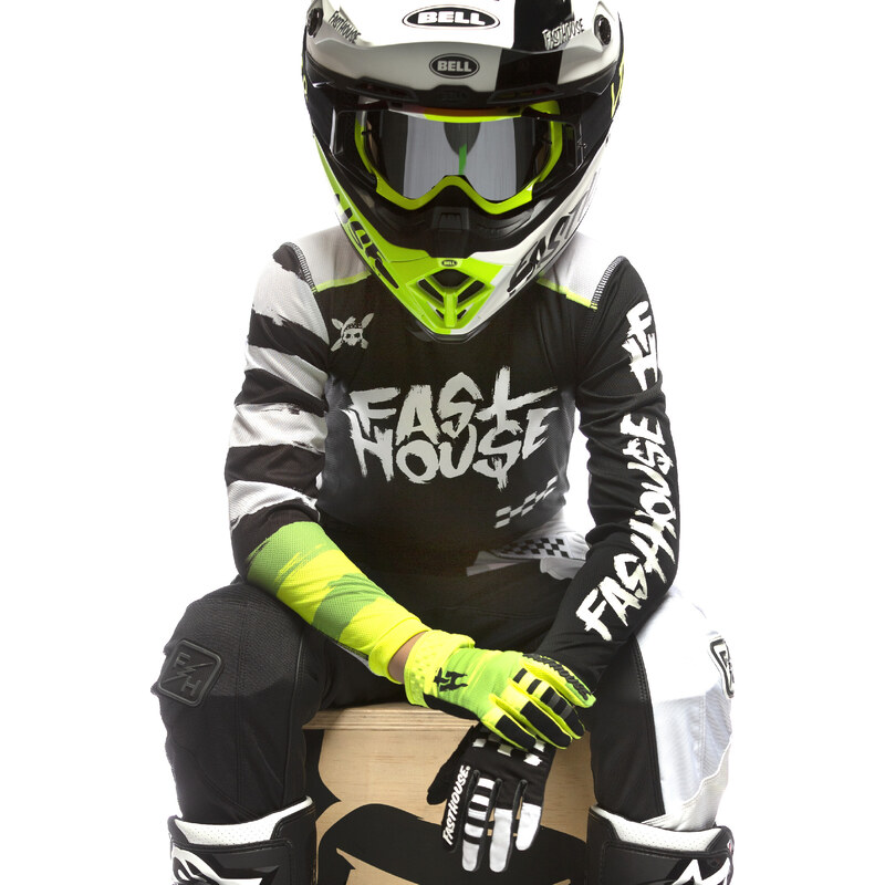 Fasthouse Youth Speed Style Jester Glove High Viz Black