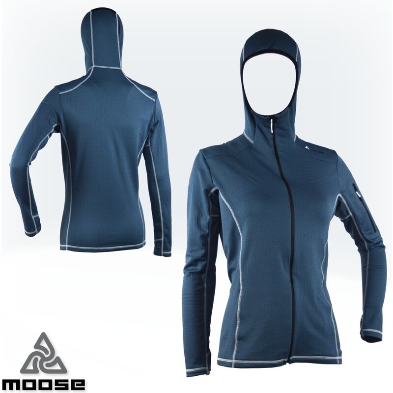 STELVIO HOODIE WOMEN funkční mikina s kapucí Moose 84806556