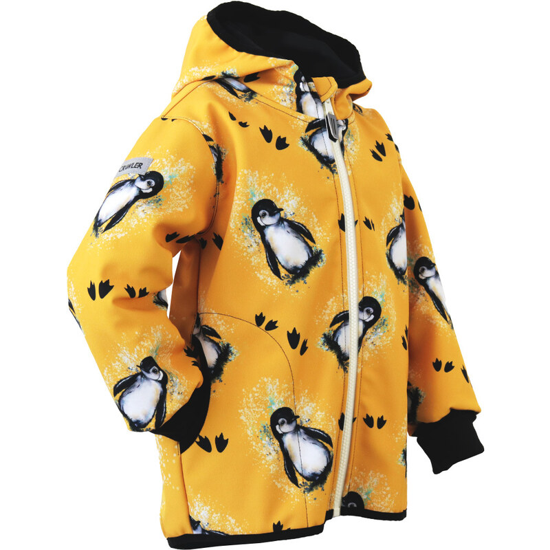 Crawler Softshellová bunda zateplená dětská Tučňáci