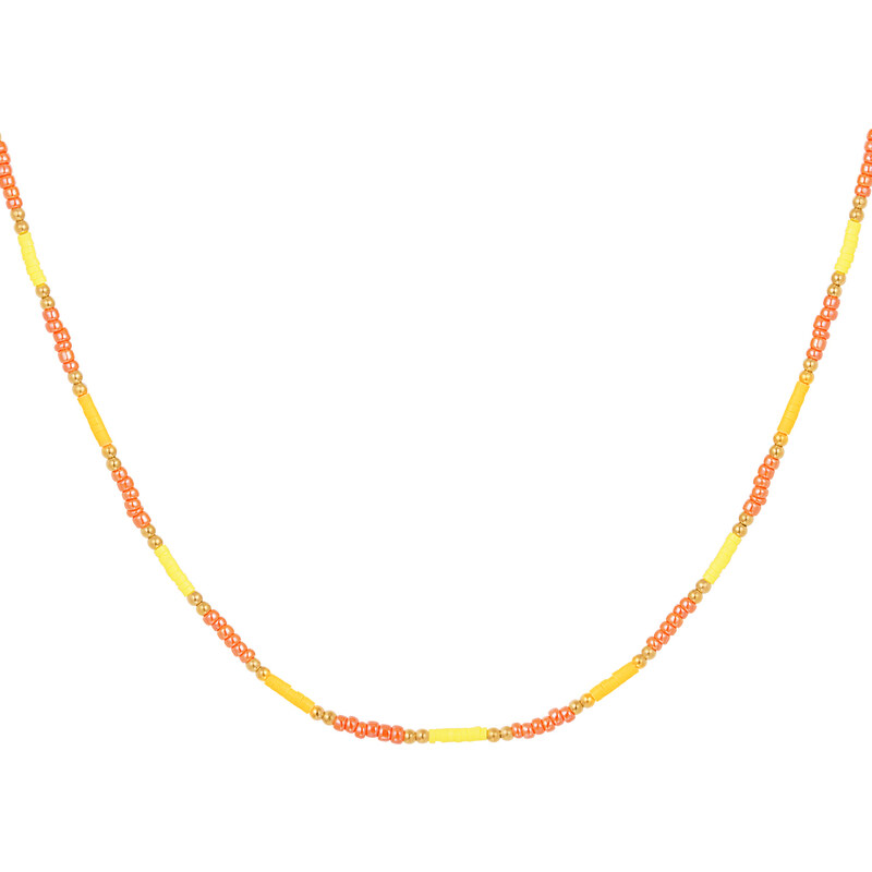SYLVIENE Náhrdelník LETI Orange Gold 84856217