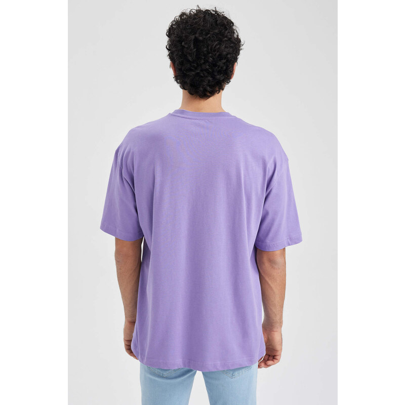 DEFACTO Oversize Fit Crew Neck Printed T-Shirt