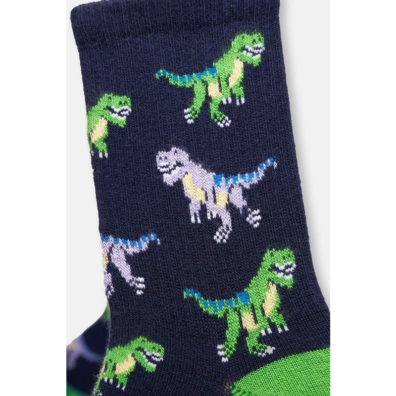 Dagi Navy Blue Boy Dinosaur Patterned Socks