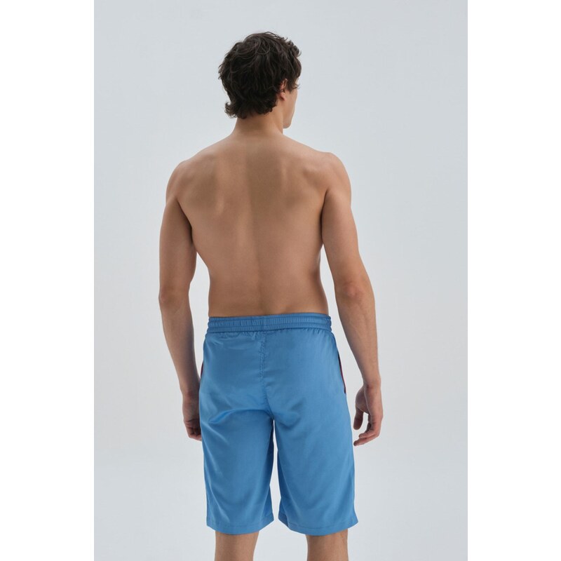 Dagi Turquoise Long Plain Sea Shorts