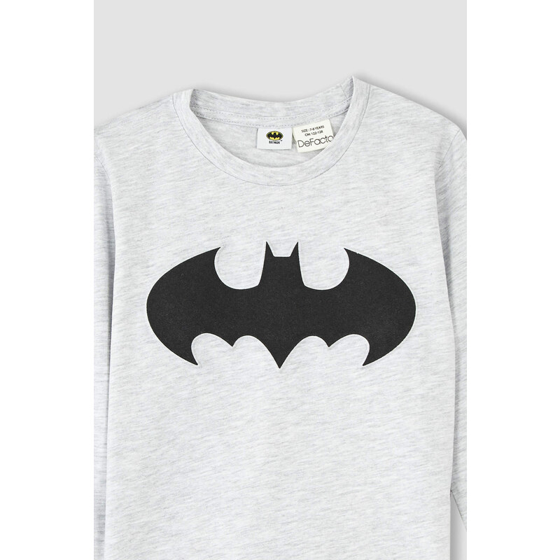 DEFACTO Regular Fit Batman Licence Long Sleeve T-Shirt