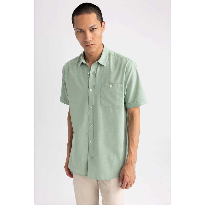 DEFACTO Regular Fit Polo Neck Short Sleeve Shirt