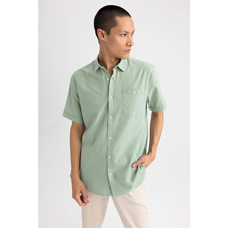 DEFACTO Regular Fit Polo Neck Short Sleeve Shirt