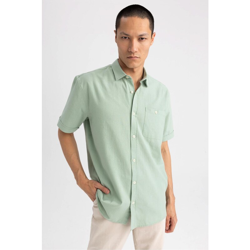 DEFACTO Regular Fit Polo Neck Short Sleeve Shirt