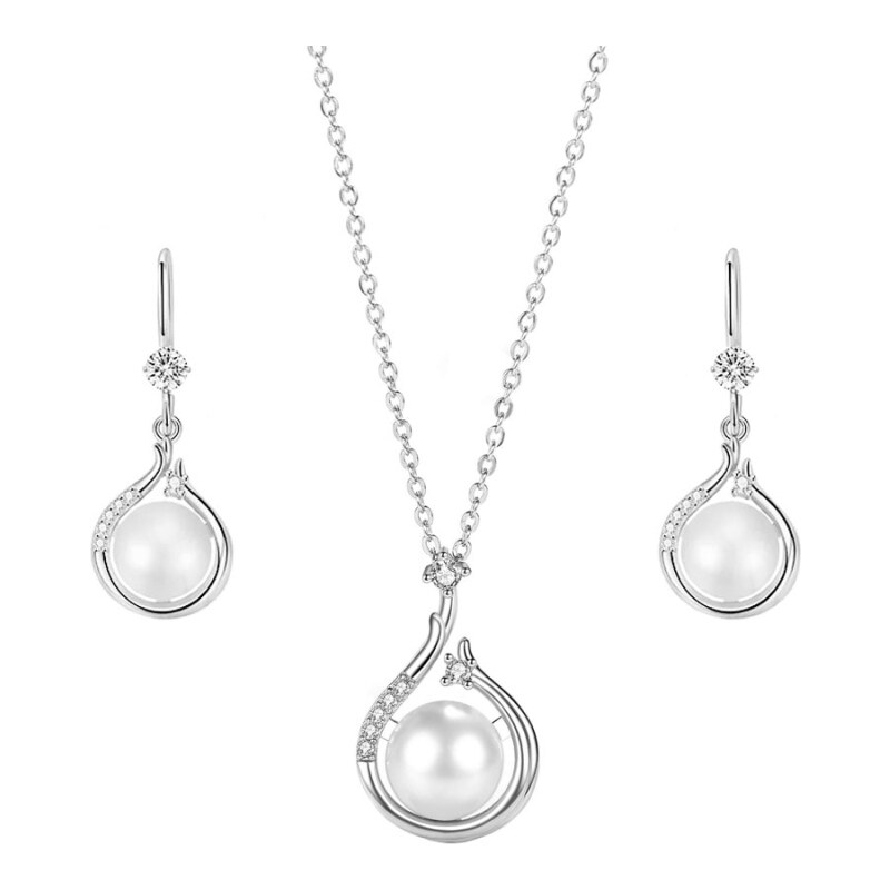 GRACE Silver Jewellery Souprava šperků se sladkovodní perlou Fiorteli, 84866203
