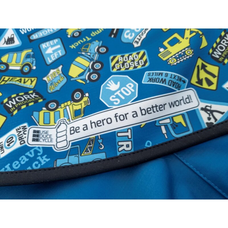 Dětská softshellová bunda WAMU BAGR, modrá
